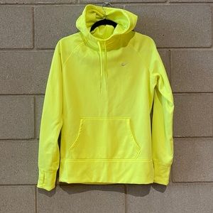 Nike Neon Yellow Therma-Fit Pull Over Sz M